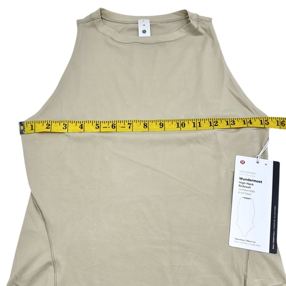 Lululemon Wundermost Ultra-Soft Nulu High-Neck Sleeveless Bodysuit Size M - Picture 11 of 14